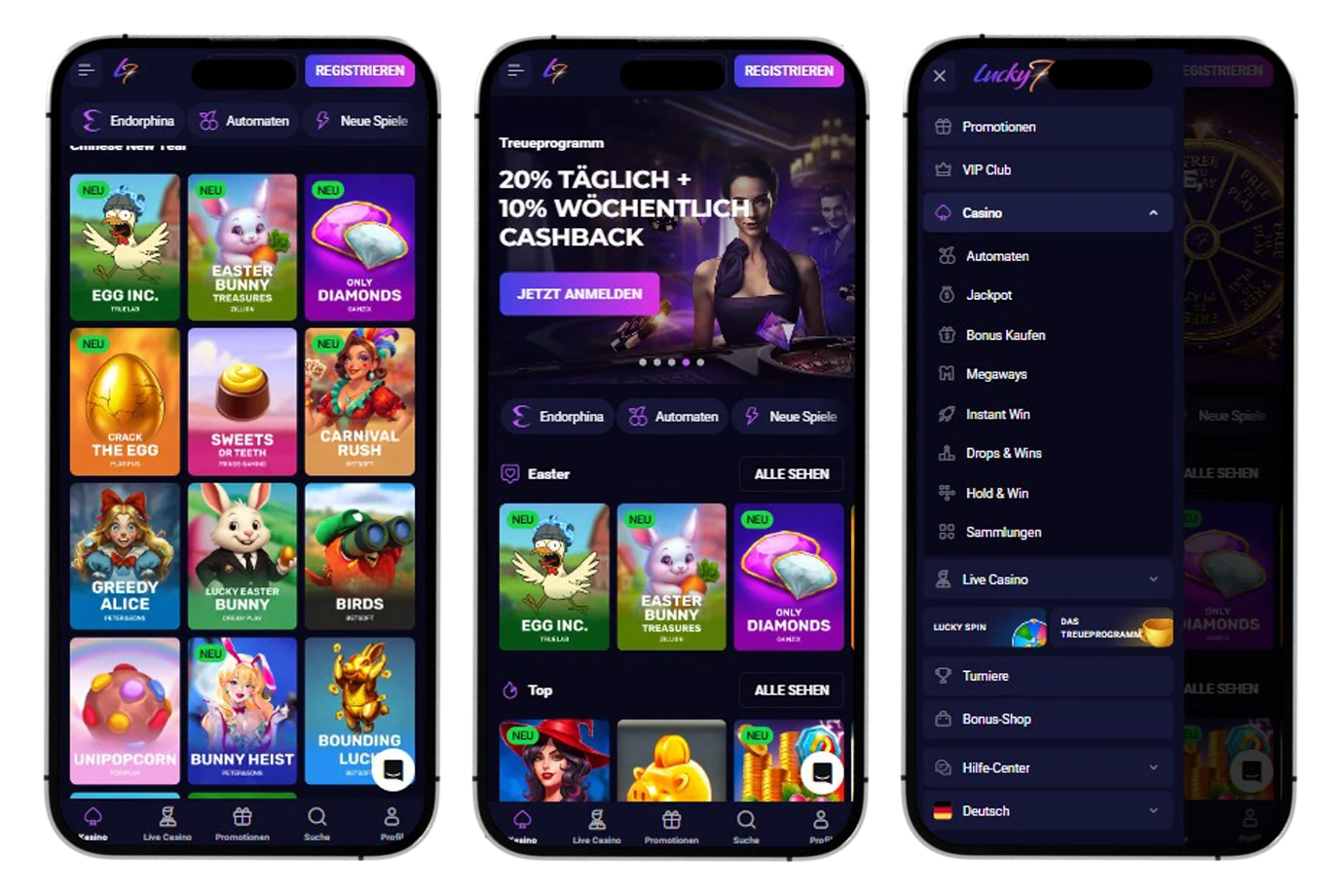 Lucky7even Casino app