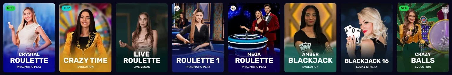 Lucky7even Casino Live-Casino